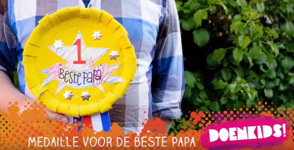 Inspiratie - Knutselrecept Medaille voor vaderdag