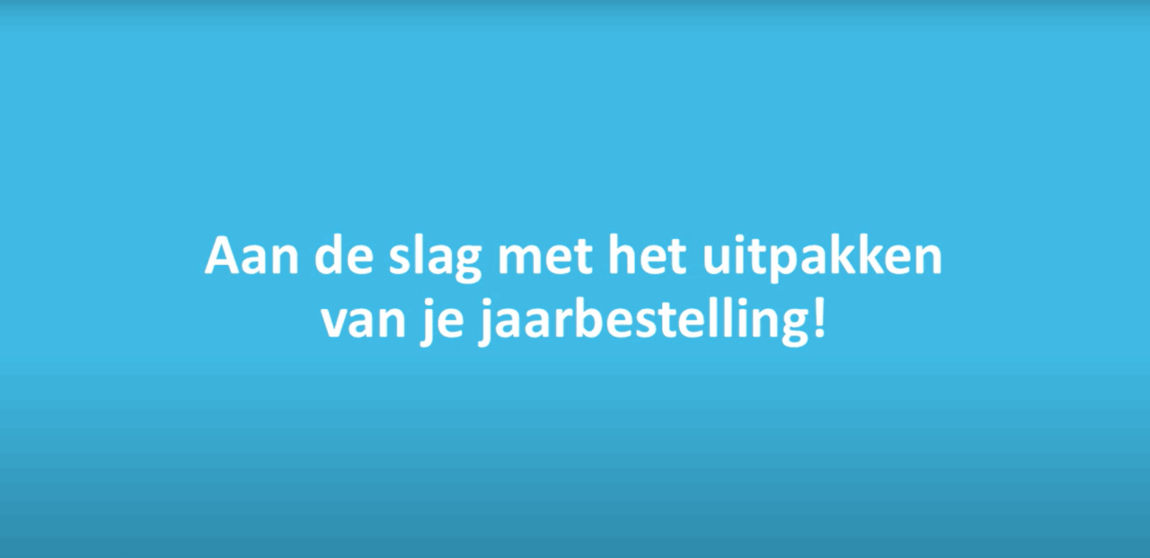 Schermafbeelding video jaarbestelling