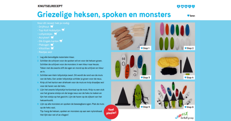 Knutselrecept griezelen
