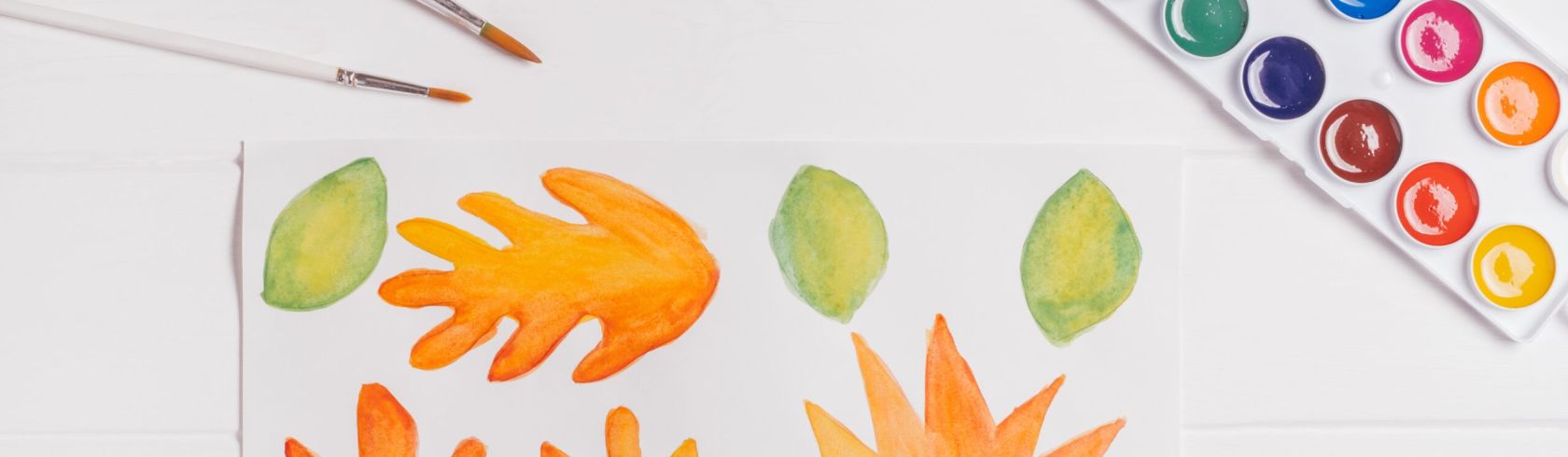 Inspiratie - hefstbladeren schilderen