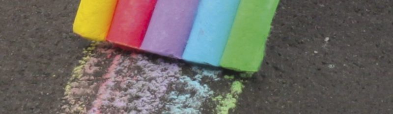 Inspiratie - knutselrecept regenboog krijt