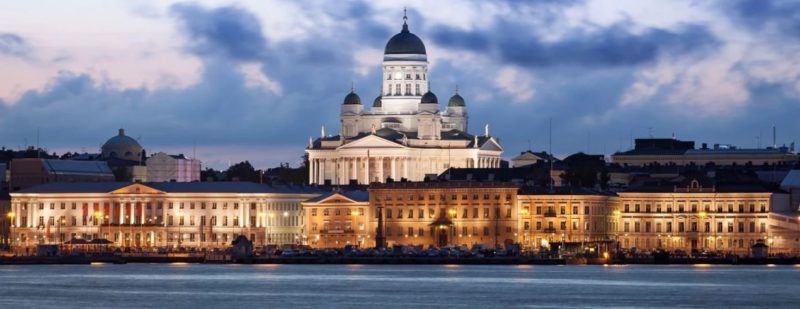 Kathedraal op het Senaatsplein in de Finse hoofdstad Helsinki, een mooie bestemming voor studiereizen