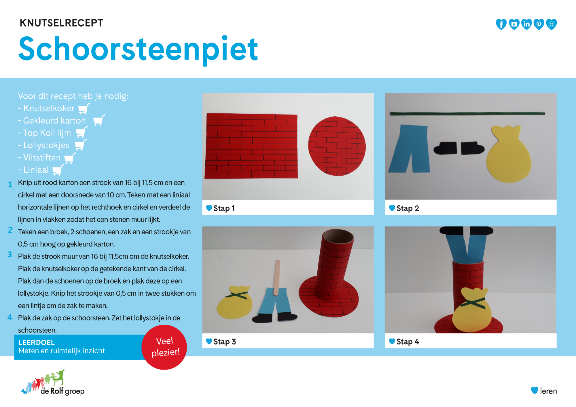 Knutselrecept - Schoorsteenpiet