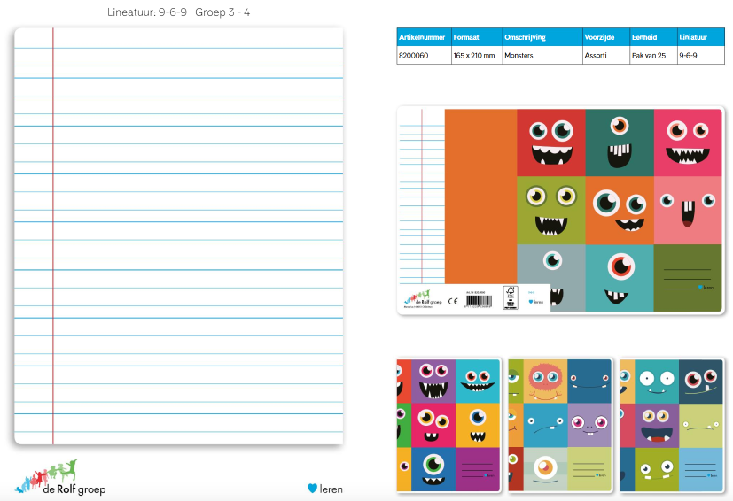 Liniatuur groep 3-4