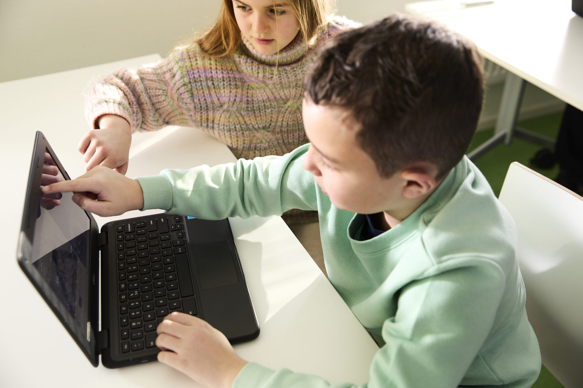 Afbeelding laptop kind